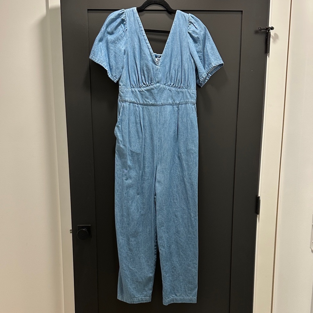 Old Navy Light Blue Denim Jumpsuit Romper